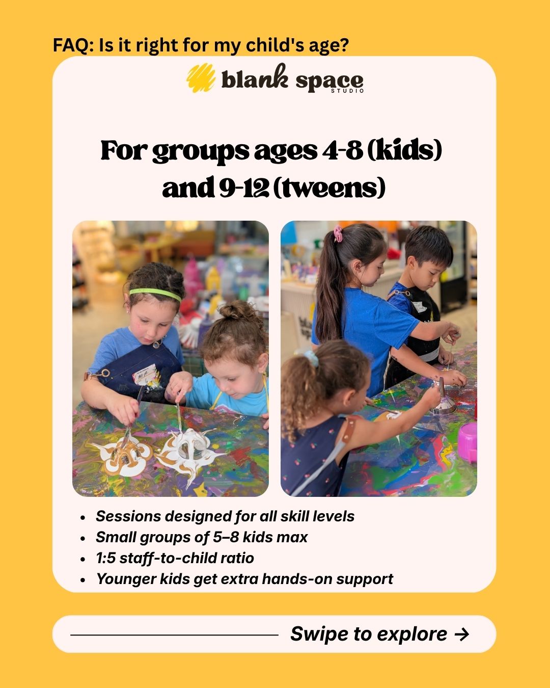 Blank Space Studio Summer Art Camp 2026